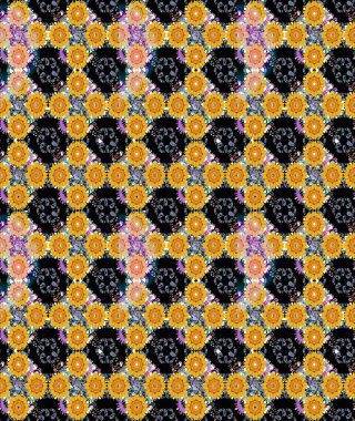 Siyah renkli çiçekler. Hediye ambalaj kağıdı, tebrik kartları, posterler ve pankart tasarımı. Raster düz çiçek çizim deseni.