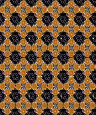 Renkli Yaz Temalı eskiz kalıbı. Sevimli çiçek raster deseni. Düz Çiçek Elementleri Tasarımı. Modaya uygun kumaş deseni.