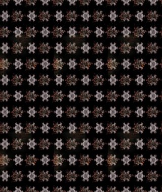Küçük siyah çiçeklerle oldukça eski bir besin torbası deseni. Tekstil, kumaş, kapaklar, duvar kağıtları, baskı, paket, koleksiyon defteri, örgü, dekupaj için çiçek arkaplanı..