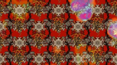 Botanik çizim kalıbı. Organik elementler. Suluboya etkisi. Raster deseni.