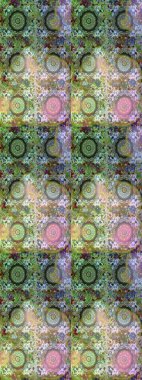 Raster altın desen. Kusursuz kıvırcık saçlar. Doğulu stil, altın elementlerle altın deseni nötr renklerle donatır..