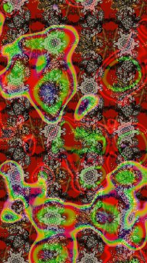 Şekil verilmiş çiçeklerle eskiz deseni. Çiçek deseni duvar kağıdı, desen dolguları ve web sayfası arka planı için kullanılabilir. Süslü zentangle çizim dokusu, soyut çiçeklerle süslenmiş..