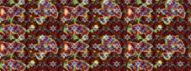 Renkli Bahar Teması eskiz kalıbı. Raster illüstrasyonundaki çiçek desenli çizim. Düz Çiçek Elementleri Tasarımı. Güzel kumaş deseni.