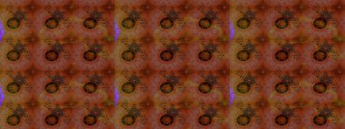 Renkli Bahar Teması eskiz kalıbı. Düz Çiçek Elementleri Tasarımı. Kahverengi ve kırmızı renkte çiçekler. Güzel çiçek deseni..