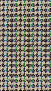 Kıvırcık, parlak örgü. Güzel, parlak, pürüzsüz kumaş, tuval. Çiçek çelengi. Eski moda arka plan. Raster illüstrasyonu. Desen, çizim, çiçek sınırı..