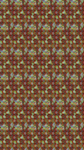 Raster illüstrasyonu. Raster illüstrasyonu. Çiçek desenli çizim. Kahverengi renkli çiçekler. Asya tekstil tarzında.