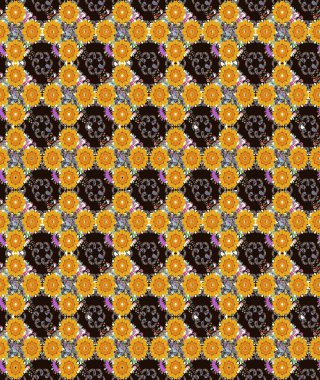 Renkli Bahar Teması eskiz kalıbı. Düz Çiçek Elementleri Tasarımı. Şirin çiçek elementleri. Raster illüstrasyonu. Çizim deseni Modaya uygun kumaş deseni.