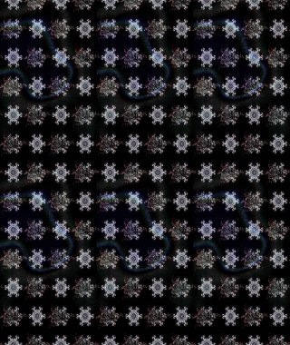 Suluboya, elle çizilmiş. Raster hisseleri. Siyah üzerine çiçekler. Taslak arkaplan deseni.