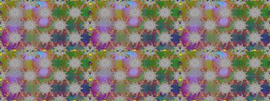 Çiçekli karalama şeklinde Raster çiçek deseni. Gri ve kahverengi renkli çiçekler. Yumuşak, bahar çiçekli arka plan.