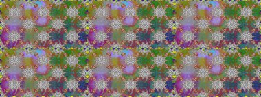 Çiçekli karalama şeklinde Raster çiçek deseni. Gri ve kahverengi renkli çiçekler. Yumuşak, bahar çiçekli arka plan.