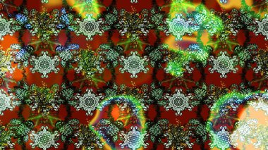 Düz Çiçek Elementleri Tasarımı. Raster. Renkli Bahar Teması çizim şablonu.