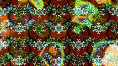 Düz Çiçek Elementleri Tasarımı. Raster. Renkli Bahar Teması çizim şablonu.