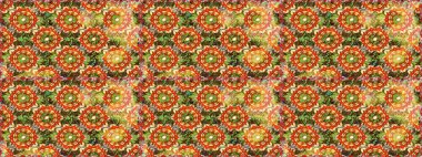 Kahverengi renklerde altın elementler. Barok tarzında kusursuz bir doğulu süsü. Geleneksel klasik raster altın pürüzsüz desen.