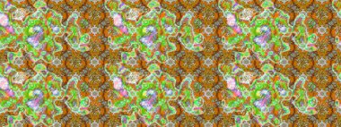 Raster illüstrasyonu. Çizim çiçek deseni duvar kâğıdı olarak kullanılabilir. Renkli çiçekler.