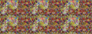 Raster illüstrasyonu. Küçük çiçekteki kusursuz desen. Hoş bir çiçek geçmişi var. Güzel kumaş deseni.