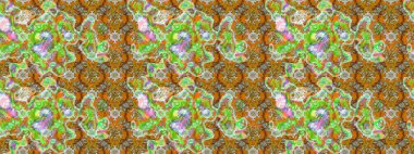 Raster illüstrasyonu. Çizim çiçek deseni duvar kâğıdı olarak kullanılabilir. Renkli çiçekler.