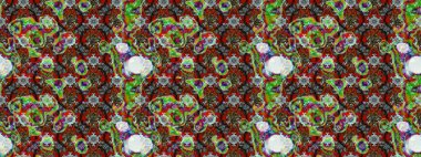 Tekstil için figür. Yapraklı çizim şekli. Davetiye ve kartpostal tasarımı için dekoratif çiçek unsurları. Şirin, zarif çiçekler Raster illüstrasyonu. Poster veya kapak için arkaplan.