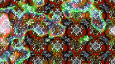 Çiçekli eskiz çizimi. Düz Çiçek Elementleri Tasarımı. Renkli Yaz Temalı eskiz kalıbı. Kahverengi ve yeşil renkte çiçekler.