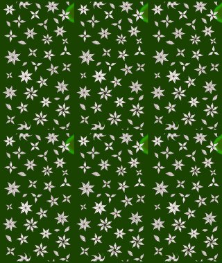 Nazik, narin çiçek arkaplanı. Yeşil renkli çiçekler. Raster çiçek desenli ve çiçekli..