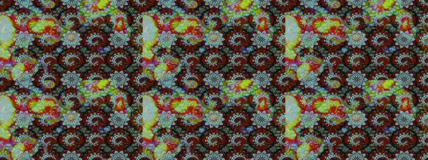 Tarafsız ve kahverengi renkli papatya deseni. Raster illüstrasyonu. Tarafsız ve kahverengi renklerde.