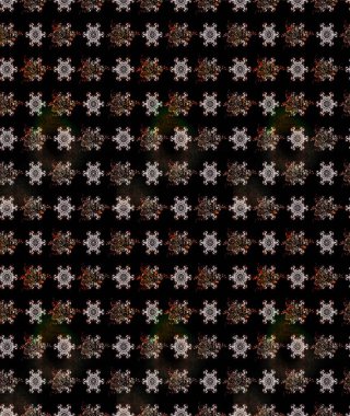 Raster illüstrasyonu. Çiçekli karalama şeklinde Raster çiçek deseni. Nazikçe, bahar çiçekleri siyah renklerde.