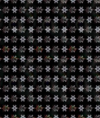 Halk tarzı. Moda baskıları için zarif bir şablon. Modern çiçek arkaplanı. Parlak renkli çiçekleri ve siyah yaprakları olan harika bir çiçek deseni..