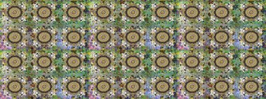 Klasik çiçek dokusu. Raster illüstrasyonu. Gri renkli Royal retro. Kusursuz desenli altın elementler. Kart, duvar kağıdı, ambalaj ve tekstil için klasik tasarım. Altın şablon.