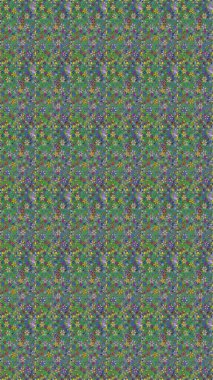 Çiçekli karalama şeklinde Raster çiçek deseni. Yeşil renkli çiçekler. Yumuşak, yaz çiçekli arka plan.