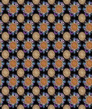 Küçük bir çiçekte eskiz deseni. Güzel kumaş deseni. Raster illüstrasyonu. Güzel çiçek arkaplanı..