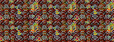 Çiçekli yumuşak bir eskiz şekli. Raster çiçekleri klasik tarzda çizilmiş. Gri ve kahverengi renklerde bahar çiçekleri. Raster illüstrasyonu.