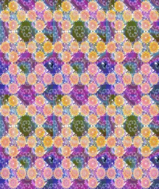 Tarafsız renklerde çiçekler. Renkli Bahar Teması eskiz kalıbı. Düz Çiçek Elementleri Tasarım Raster illüstrasyonu. Çiçekli çiçek deseni, suluboya..