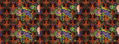 Raster illüstrasyonu. Çiçek desenli eskiz, darbeler, sıçramalar, yaz çiçekleri. Kahverengi ve siyah renkte çiçekler.