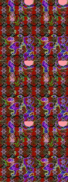 Arka plan dokusu, duvar kağıdı, kırmızı, kahverengi ve gri renkli çiçek teması. Soyut etnik raster çizim kalıbı. Kabile sanatı boho baskısı, klasik çiçek arkaplanı.