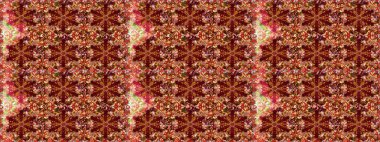 Kusursuz altın desen. Kırmızı renklerde, altın elementlerle kusursuz desen. Raster doğulu süsü.