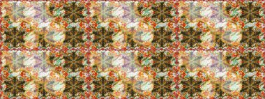 Kahverengi renklerdeki altın desenli altın elementler. Süslü dekorasyon. Lüks, kraliyet ve Viktorya dönemi konsepti. Raster klasik barok çiçeksiz altın desenli..