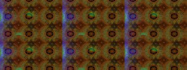 Kahverengi renklerde. Raster illüstrasyonu. Çiçek buketleriyle klasik tarzda eskiz deseni.