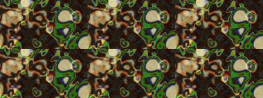 Çiçek desenli eskiz. Renkli çiçekler. Tişört baskısı için çiçek boyama rasteriName.