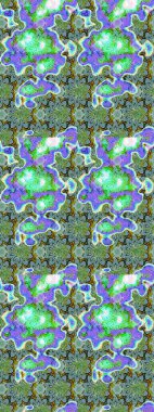 Yumuşak, bahar çiçekli arka plan. Çiçekli karalama şeklinde Raster çiçek deseni. Yeşil renkte çiçekler.