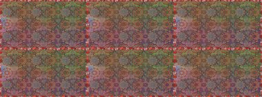 Çiçekler. Vadinin çiçekleri kahverengi ve bej renklerde. Soyut etnik raster pürüzsüz desen.