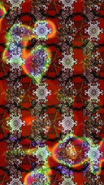 Düz Çiçek Elementleri Tasarımı. Çiçek deseni. Raster güzel kumaş deseni çiziyor. Renkli Bahar Teması çizim şablonu.