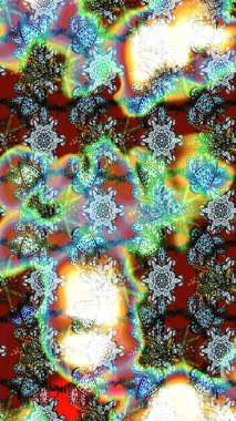 Çiçek arkaplan. Çizim raster deseni. Güzel kumaş deseni.