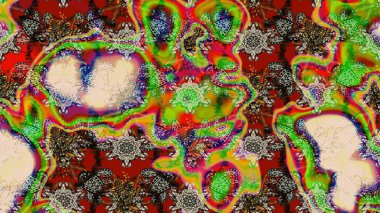 Elle boyanmış suluboya resim çizimleri, çiçekler ve bitkiler. Renkli çiçekler.