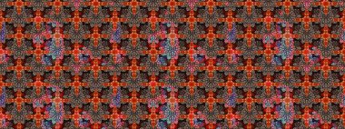 Kızılderili desenli desenli desenli şal deseni. Etnik Mandala süsü. Raster Henna dövme stili. Tekstil, tebrik kartı, boyama kitabı, telefon kılıfı baskısı için kullanılabilir.