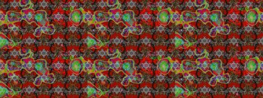 Renkli çiçekler. Çizim çiçek deseni duvar kâğıdı olarak kullanılabilir. Raster illüstrasyonu.