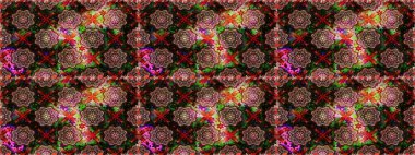 Güzel kumaş deseni. Raster suluboya deseni, narin çiçekler, siyah çiçekler, tebrik kartı şablonu..