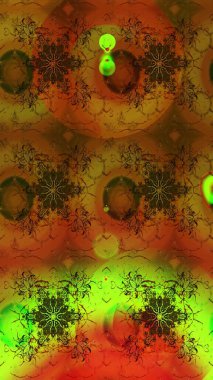 Gömlek baskısı için çiçek boyası. Çiçek desenli eskiz. Kahverengi ve yeşil renkte çiçekler.