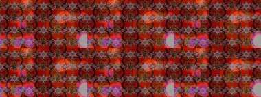 Raster Çiçek İllüstrasyonu 'nun şirin tekstili. Etnik çiçeklerle renklendirilmiş zarif eskiz deseni.