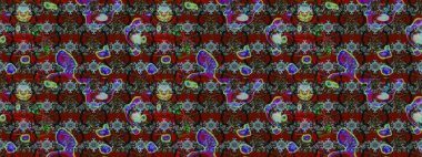 Güzel kumaş deseni. Raster illüstrasyonu. Bahar çiçekli güzel bir çiçek deseni..