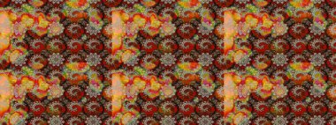 Raster illüstrasyonu. Renkli çiçek buketi suluboya. Düz Çiçek Elementleri Tasarımı. Renkli Bahar Teması çizim şablonu.