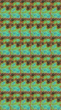 Yeşil renklerde, altın elementlerle kusursuz desen. Klasik klasik klasik arka plan. Raster illüstrasyonu. Kusursuz klasik raster altın desenli. Geleneksel oryantasyon süsü.